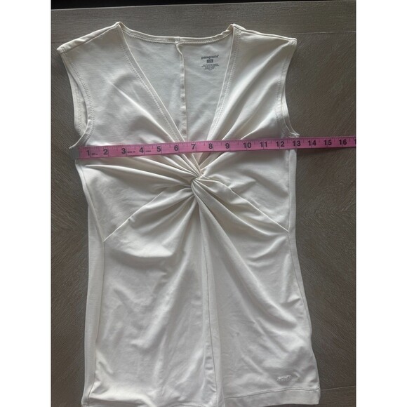Patagonia Women’s Bandha Top Twist Sleeveless Cream Size XS Nylon Spandex - Picture 5 of 6